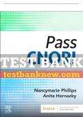 Test Bank For Pass Cnor!, 1st - 2020 All Chapters - 9780323581974