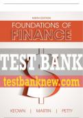 Test Bank For Foundations of Finance 9th Edition All Chapters - 9780134084046