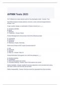 AIPMM Tests 2023 Questions and Answers | Graded A