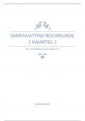 Samenvatting toets-matrijs Bouwkunde 1