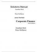 Solutions Manual For Corporate Finance 6th Edition By Jonathan Berk  (All Chapters, 100% original verified, A+ Grade)