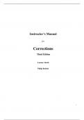 Instructor Manual For Corrections (Justice Series) 3rd Edition By Leanne Alarid, Philip Reichel (All Chapters, 100% original verified, A+ Grade)