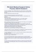   PN Adult Medical Surgical Online Practice 2023 B Graded A