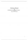 Solutions Manual for An Introduction to Physical Science 15th Edition By James Shipman, Jerry Wilson, Charles Higgins, Bo Lou  (All Chapters, 100% original verified, A+ Grade)