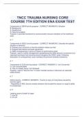 TNCC TRAUMA NURSING CORE  COURSE 7TH EDITION ENA EXAM TEST