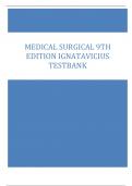 MEDICAL SURGICAL 9TH  EDITION IGNATAVICIUS  TESTBAN