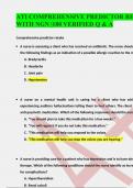 ATI COMPREHENSIVE PREDICTOR RETAKE 2019 WITH NGN |180 VERIFIED Q & A