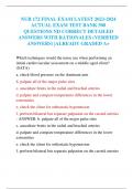 NUR 172 FINAL EXAM LATEST 2023-2024 ACTUAL EXAM TEST BANK 500 QUESTIONS ND CORRECT DETAILED ANSWERS WITH RATIONALES (VERIFIED ANSWERS) |ALREADY GRADED A+ 