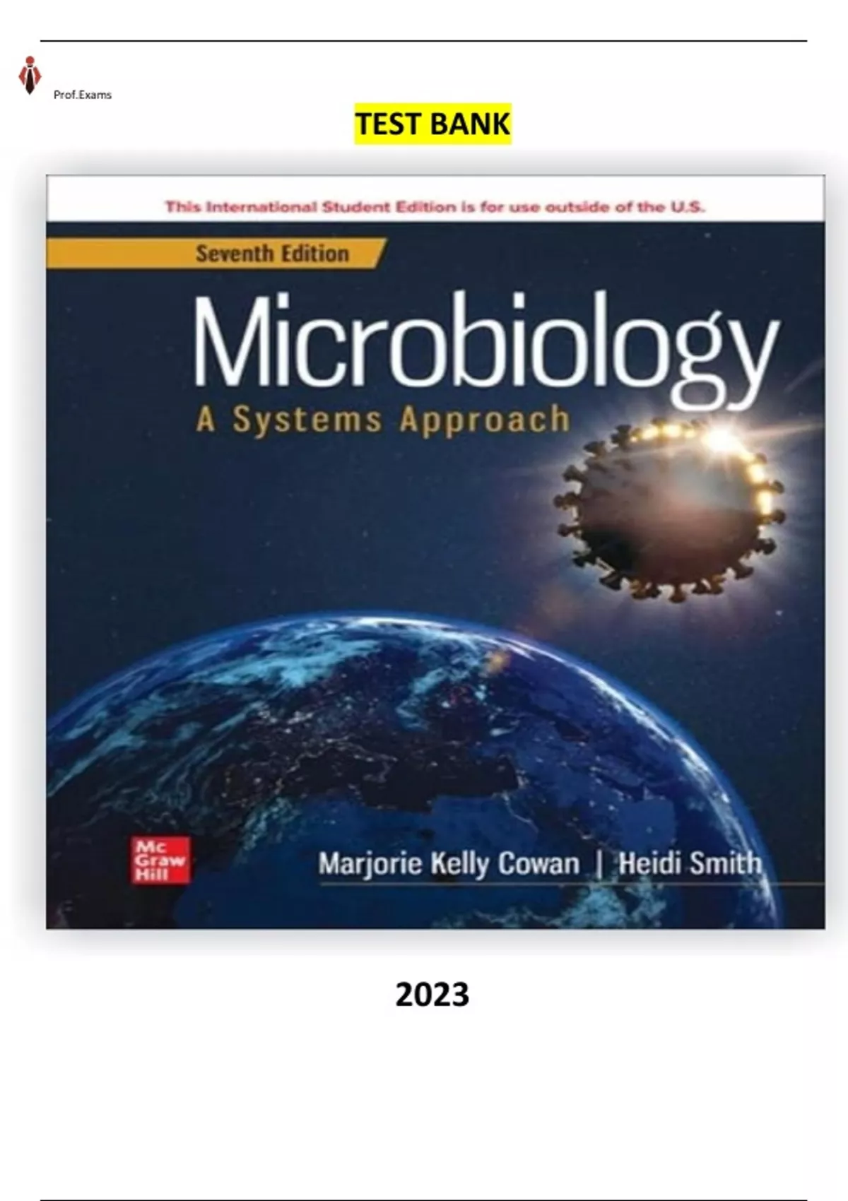 Microbiology A Systems Approach 7th Edition By Marjorie Kelly Cowan Heidi Smith Complete 
