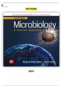 Microbiology: A Systems Approach 7th Edition by Marjorie Kelly Cowan, Heidi Smith - Complete, Elaborated and Latest Test Bank. All Chapters (1-25) Included & Updated for 2024