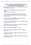 Chem 1020 Test 1 Verified Questions And Answers With Verified Study Set