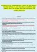 ATI RN CAPSTONE COMPREHENSIVE PREDICTOR 2019 FORM A AND B CAPSTONE ATI COMPREHENSIVE PREDICTOR 2019 FORM A AND B EACH FORM WITH 180 QUESTIONS AND CORRECT ANSWERS