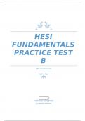 HESI FUNDAMENTALS PRACTICE TEST B