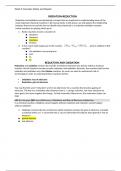 CHEM 120 Week 5 Concepts; Redox and Organic Chemistry