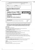 Edexcel A Level Further Mathematics 9FM0/3B Mark Scheme and Question Paper June2023.