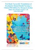 Test Bank Varcarolis Foundations of Psychiatric Mental_Health_Nursing_A_Clinical_9th_Edition