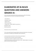 ELABORATED ATI & NCLEX  QUESTIONS AND ANSWERS  GRADED A+