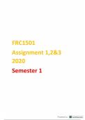 FRC1501 assignment 1,2&3 Questions and Answers semester 1(2020)