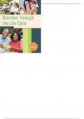 Nutrition Through the Life Cycle 6th Edition by Judith E. Brown - Test Bank