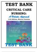 Test Bank For Critical Care Nursing- A Holistic Approach 11th Edition By Patricia G. Morton; Dorrie K. Fontaine ISBN 9781496315625 Chapter 1-56 | Complete Guide A+