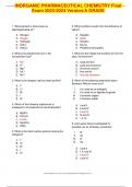 INORGANIC PHARMACEUTICAL CHEMISTRY Final  Exam 2023-2024 Version/A GRADE