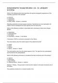 Sonography Exam Review- Ch. 10- Urinary System