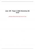 AQA A-level BIOLOGY, CHEMISTRY, MATHEMATICS AND PHYSICAL GEOGRAPHY JUNE PAPER. 