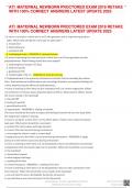 ATI MATERNAL NEWBORN PROCTORED EXAM 2019 RETAKE WITH 100% CORRECT ANSWERS LATEST UPDATE 2023 A nurse is caring for a client who is at 32 wks gestation and is experiencing preterm labor. What meds should the nurse plan to administer? a. misoprostol b. beta