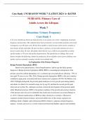 Case Study 1 NURS 6531N WEEK 7 (LATEST 2023) A+ RATED NURS 6531: Primary Care of Adults Across the Lifespan Week 7 Discussion: Urinary Frequency Case Study 1