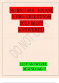 NURS 5334 EXAM 3 100 QUESTION 2023 BEST ANSWERED.pdf