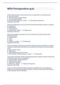 NIFA Perioperative quiz Questions and Answers 100% correct 