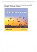 Test Bank&Solution manual for Basics of Social Research 4th Canadian Edition by Neuman