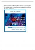 Solution Manual for Byrd and Chens Canadian Tax  Principles 2012 2013 Edition Canadian 1st Edition  by Byrd and Chen