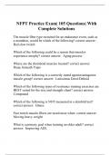 NFPT Practice Exam| 105 Questions| With Complete Solutions