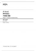 AQA A-level PHYSICS 7408/3BE Paper 3 Section B JUNE 2023 MARK SCHEME > Electronics