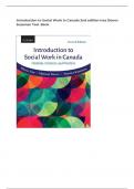 Introduction to Social Work in Canada 2nd edition Ives Denov Sussman Test Bank.