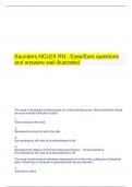 Saunders NCLEX RN - Eyes/Ears questions and answers well illustrated.