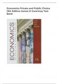 Economics Private and Public Choice 13th Edition James D Gwartney Test Bank