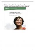 Solution Manual for Strategic Human Resources Planning 5th Edition Belcourt McBey Hong Yap.