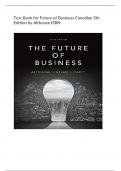 Test Bank for Future of Business Canadian 5th Edition by Althouse ISBN