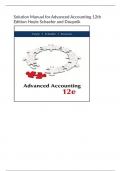 Solution Manual for Advanced Accounting 12th Edition Hoyle Schaefer and Doupnik