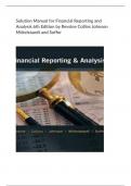Solution Manual for Financial Reporting and  Analysis 6th Edition by Revsine Collins Johnson  Mittelstaedt and Soffer