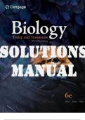 SOLUTIONS MANUAL for Biology Today and Tomorrow With Physiology 6th Edition  by Cecie Starr; Christine Evers; Lisa Starr  | Al Chapters 1-29)