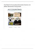 est Bank for Accounting Information Systems 1st Edition Richardson Chang Smith