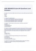 ASE BRAKES Exam #4 Questions and Answers