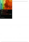 Criminal Justice in Canada A Reader 5th Edition By Julian V. - Test Bank