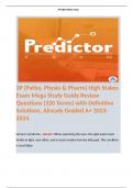 APEA Predictor Exam Missed Questions Part 2,3 & More in one Bulk. 