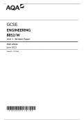 AQA GCSE ENGINEERING 8852/W Unit 1 Written Paper Mark scheme June 2023