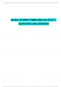 BASIC DYSRHYTHMIA-RELIAS EXAM