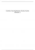 Cardiac Dysrhythmias Study Guide Module 1